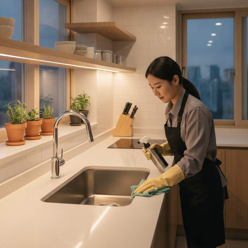거주청소 현장 이미지