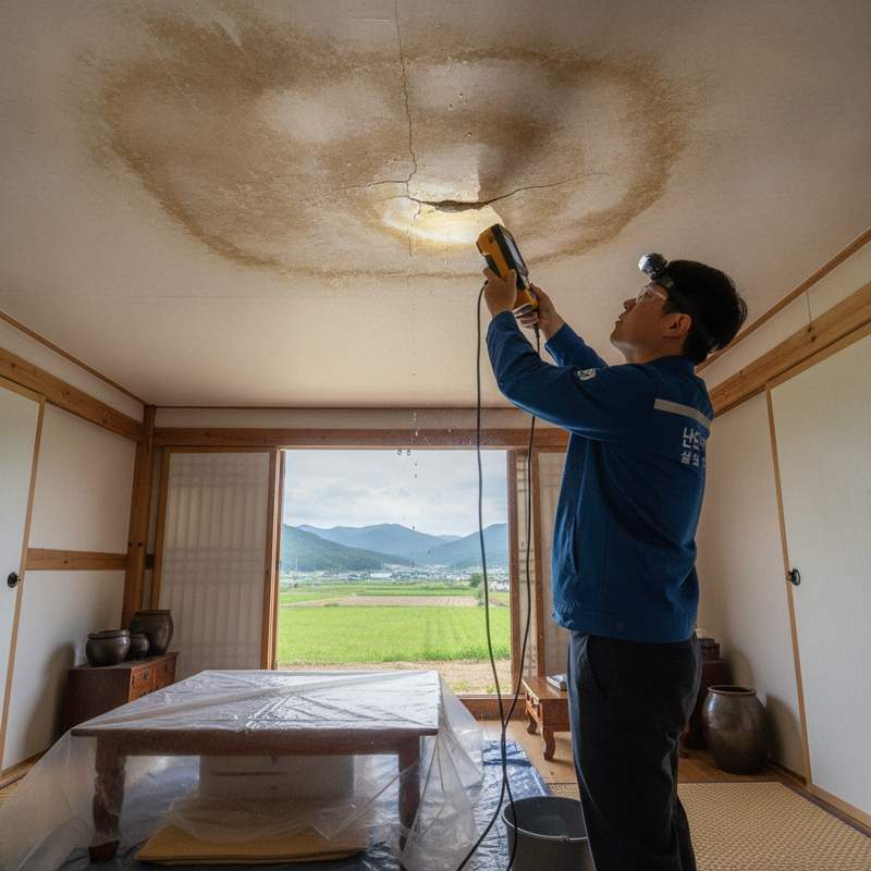 누수탐지 현장 안내 이미지